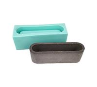 Oval Business Card Holder Box UV Crystal Epoxy Mold Clay Plaster Silicone Molds for Resin
