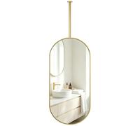Oval Ceiling Hanging Mirror, Suspended Bathroom Vanity Makeup Mirrors