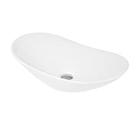 Oval Ceramic Countertop Vessel without Overflow - 615mm
