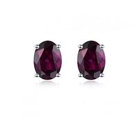 oval citrine stud earringfine elegant yellow gemstone jewelry women 1
