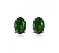oval citrine stud earringfine elegant yellow gemstone jewelry women 1