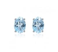 oval citrine stud earringfine elegant yellow gemstone jewelry women 1