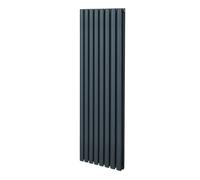 Oval Radiator - 1600 x 480mm - Anthracite Monstershop Grey One Size