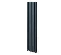 Oval Radiator - 1800 x 360mm - Anthracite Monstershop Grey One Size