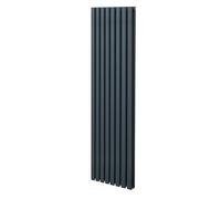 Oval Radiator - 1800 x 480mm - Anthracite Monstershop Grey One Size