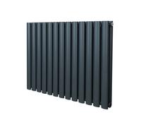 Oval Radiator - 600 x 780mm - Anthracite Monstershop Grey One Size