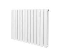 Monster Shop Oval Column Radiator - 600Mm X 780Mm - White, White