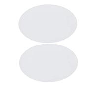 Oval Cotton Oil Canvas Board 2 Pcs White for Students and Beginning Artists