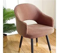 Oval Curved Wingback Chair Cover, Universal Replaceable Hollow Chair Protector Cover, Machine Washable, for Home Hotel Coffee,Coffee,4pcs