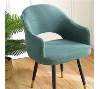 Oval Curved Wingback Chair Cover, Universal Replaceable Hollow Chair Protector Cover, Machine Washable, for Home Hotel Coffee,Gray Green,2pcs