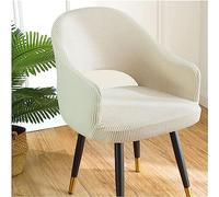 Oval Curved Wingback Chair Cover, Universal Replaceable Hollow Chair Protector Cover, Machine Washable, for Home Hotel Coffee,Beige,6pcs
