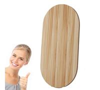 Oval Dining Table Top - Solid Wood Countertop for DIY Projects & Home Renovations 39.4x27.6in Curved Slab Board for Coffee Conference and Computer Desks.