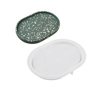 Oval Dish Tray Silicone Mold Fruit Plate Casting Molds Handmade Silicone Crystal Epoxy Resin Mold Cup Mat Crystal Resin