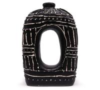 Oval Donut Shaped Vase - Chocolate 30cm