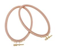 Oval Embroidery Hoop 2PCS, Wooden Hoop for Handmade DIY, Craft Sewing Needlework Accessories/8.3x5.1 Inch