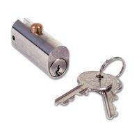 Oval Filing Cabinet Lock Push Pin Multi Draw Lock * 2 Keys * (Keyed to Differ)