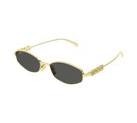 Oval Frame Sunglasses, female, Gucci, Sunglasses, Yellow, 55 MM, Accessories 55 MM
