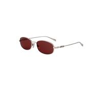 Gucci GG1940S 003 Man Sunglasses Metal Silver Red Round