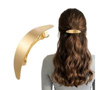 Oval French Barrette Hair Clips, Vintage Metal Gold Hair Clip, Elegant French Clip for All Hairs, Gold Hairs Barrettes for Wedding Prom & Formal Events Valentine's Day