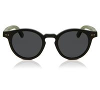 Oval Full Rim Wood Men's Prescription Sunglasses Brown Size 47 - SmartBuy Collection