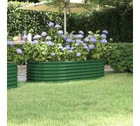 Oval Garden Raised Bed Vegetable Herbs Planter Outdoor Flower Trough Grow Box