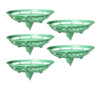 Oval Gardening Fruit Tray Set 5 Pieces With Support Frame To Prevent Rot By Elevating Fruits And Vegetables From Soil, Helping Improve Growth Conditions(Light green)