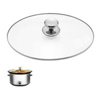 Oval Glass Lid 7 Quart Replacement for Crock Pot 7qt Slow Cooker for Slow Cooker scv700-s-br SCV700, 33474G, SCV700SS, SCV700-KC Replacement Oval 7 Quart Lids