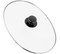 SPARES2GO Universal Large Oval Glass Lid & Knob Handle for 5.5L 6L 6.5L Slow Cookers