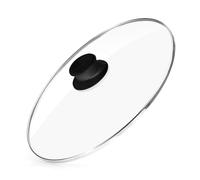 Oval Glass Lid for 7-Quart Black Replacement for Rival SCV700SS, SCV-700SS, SCV700-B, SCCPVP700-S