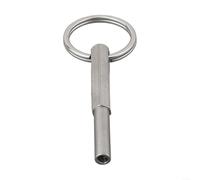 Oval Head Bit Key, 1 Pack with 6 Rubber Rings, Repair Security Tool for Coffee Machine Screws, 316 Stainless Steel Design, for ACCESS Tight Spaces for Barista Maintenance