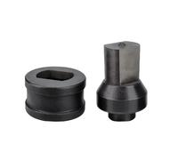 Oval Hole Punch Die Set for CH-60 Hydraulic Punch Tool - Heavy Duty Metal Punching Dies (13mm,No Cut Edge)