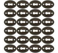 Oval Keyhole Covers Zinc Alloy 24pcs Vintage Decorative