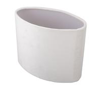 Oval Lamp Shade,Oval Hardback Lamp Shade,Modern Eye Care Soft Light Decorative Cover Lint Material 12.5cm 23cm 18cm (Blanco)