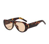 Oval Large Frame Men And Women's Sunglasses Outdoor Vacation Party Photo Shoot Sports Sun Glasses(Orange)