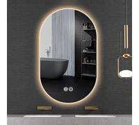 Oval LED Bathroom Vanity Mirror, Smart Anti-Fog Lighted Wall Mirror for Modern Bathrooms