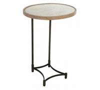 Oval Mango Wood Supper Table with Metal Base