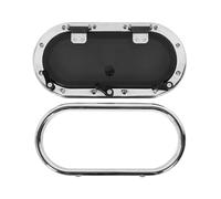 Oval Marine Deck Hatch Portlight With Internal Handle, 16x8 Inch U-V Resistant Waterproof Window