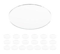 Oval Mirror Tile Sheets Glass - 20 Pcs Mini Craft Mirrors for DIY Art Decor