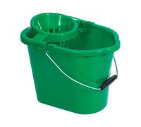 Oval Mop Bucket 12 Litre Green+ Free Finchley Refill Pen (1)