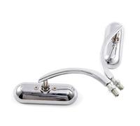 Oval Motorcycle Rearview Side Mirrors 8mm 10mm For Harley For Sportster For XL For Touring For Electra For Glide For Dyna For Low For Rider For Softail For Honda,Motorcycle Accessories