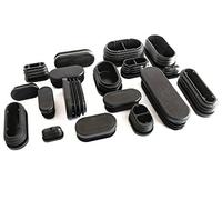 Oval Oblong Tube Insert Plugs Push Fit Pipe Blanking End Caps Made in Germany, Size 35x20mm - Pack of 12 (Before Purchasing This Size, Please See 2nd Image for Dimensions)
