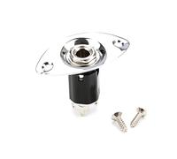 Oval Output Input Plate Socket With Screws Electric Guitar Pickup 6.35mm Output Plate For Electric Guitar Part