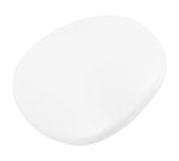 Oval Pebble Shaped Ceiling Lamp Shade White Plastic Minimalist LED Cover | Smooth Surface with Simple Buckle System, Easy Cleaning Access, Suitable for Home Renovators and Rental Apartments