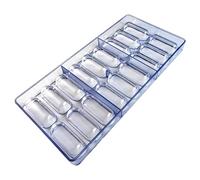 Oval Pill Mould Plastic for Making Chocolate Sweets Food Transparent DIY Baking Aid Practical Accessories for (Silver, 27.5 x 13.5 cm)