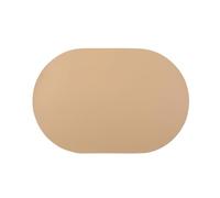 Oval Placemats Set of 4/6, Faux Leather Place Mats, Waterproof and Non-Slip Dining Table Mats for Indoor Outdoor Use(Camel,Set of 4)