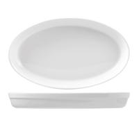 Oval Porcelain Baking Dish Rome White 42 cm Saturnia