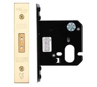 Oval Profile Dead Lock - 76mm - Forend and Strike - Brass Finish