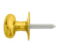 Oval Rack Bolt Thumbturn Lock Steel Spline Spindle 36mm Rose Polished Brass Loops Metallics One Size
