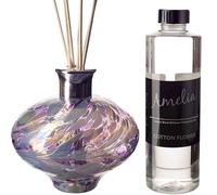 Oval Reed Diffuser Pink and Blue with Cotton Flower Fragrance