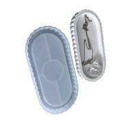 Oval Resin Tray Moulds for Epoxy Resin Holder Jewelry Tray Storage Dish Oval Shape Silicone Stand Molds Handmade Soap Mold
